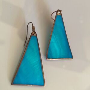Handmade vintage 80s earrings